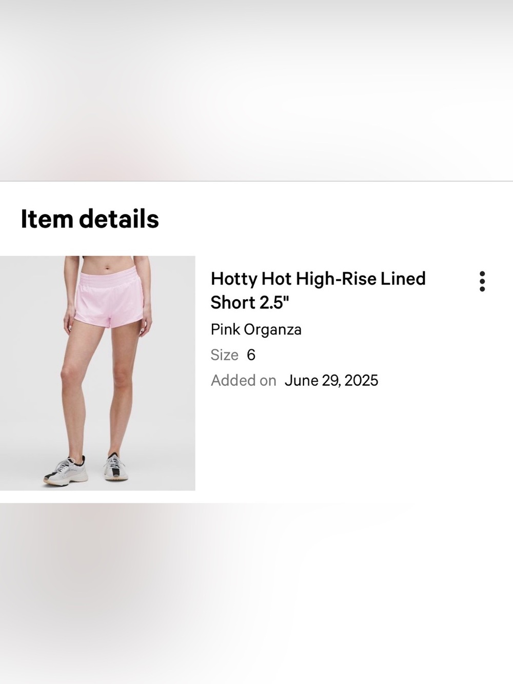 lululemon athletica Hotty Hot High-Rise Shorts - Light Pink